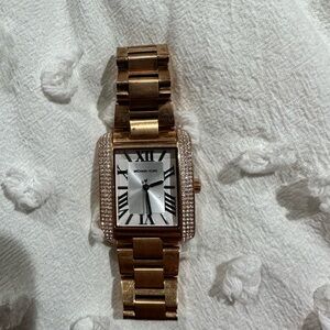 Michael Kors Rose Gold and Silver Watch